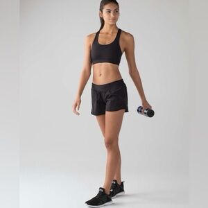 Lululemon Hotty Hot Short in Black- Size 6 Long. Excellent condition